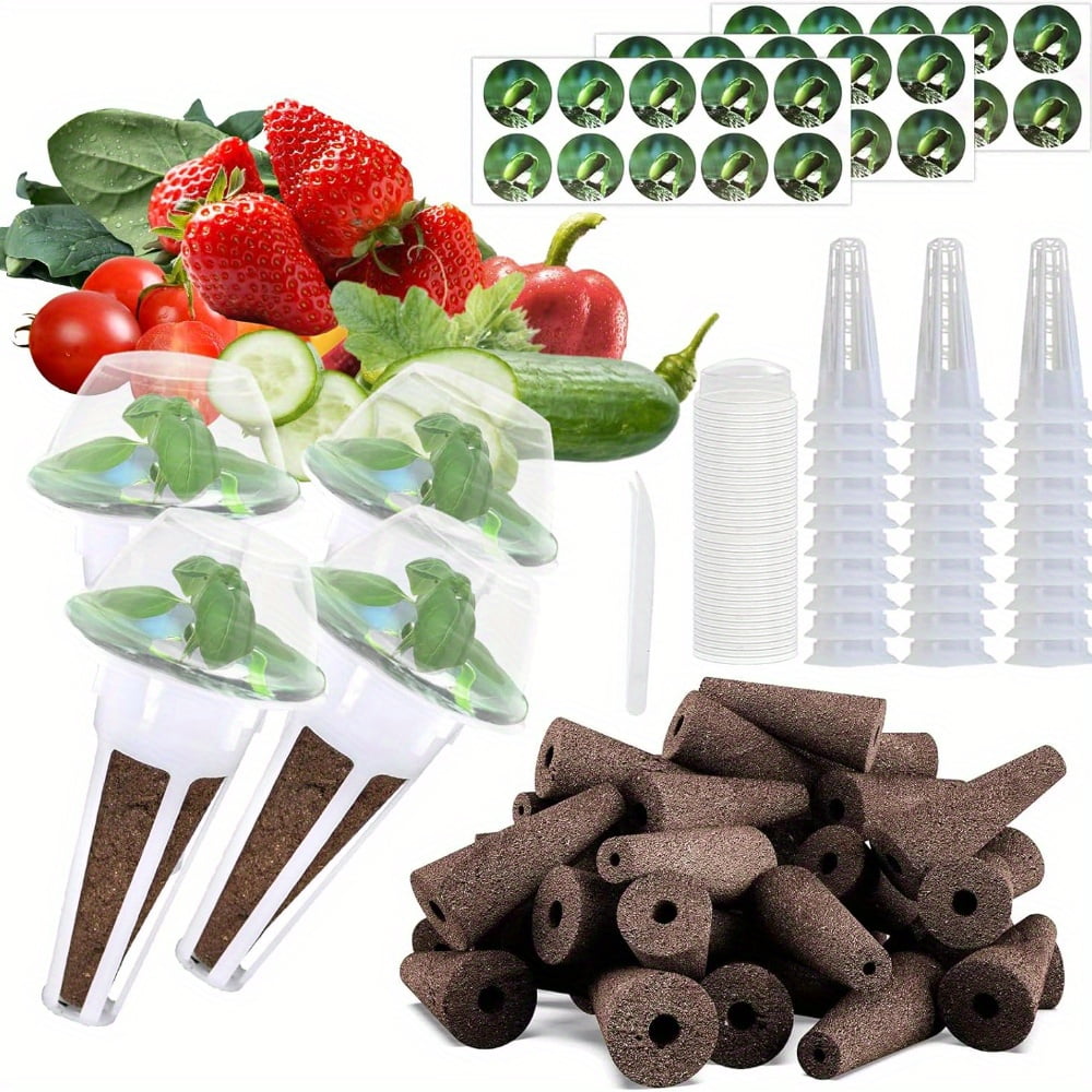 Grow Pod Containers EIMELI 121pcs Seed Pods Kit for AeroGarden Seed Starter Sponges ...