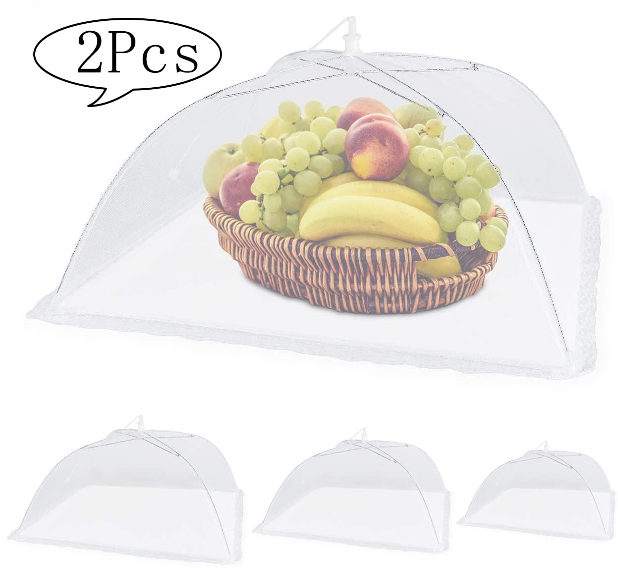 Food Cover Food Tent Set, Mesh Food Covers for Outside, Collapsible,  Reusable Pop-Up Umbrella Food Nets for Picnics, Outdoor Camping, Parties,  BBQ 