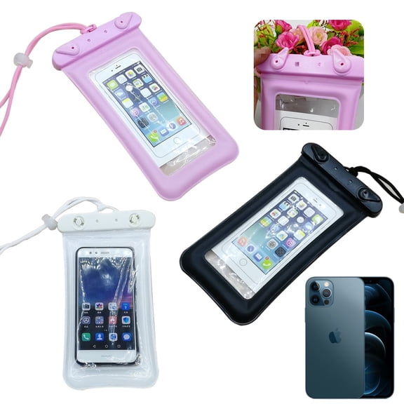 EIMELI 2PCS Universal Waterproof Pouch Cellphone Dry Bag Case for iPhone 12 11 Pro Max Xs Max XR X 8 7 6S Plus SE, Galaxy S20 S20+ S10 Plus S10e /Note 10+ 9, Pixel 4 XL up to 6.2"