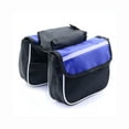 thumbnail image 1 of EIMELI 3 In 1 Riding Bag Bike Double Saddle Shape Bag Rainproof Waterproof Front Frame Tube Mountain Bike Outdoor Bicycle Riding Bag, Blue/S, 1 of 5