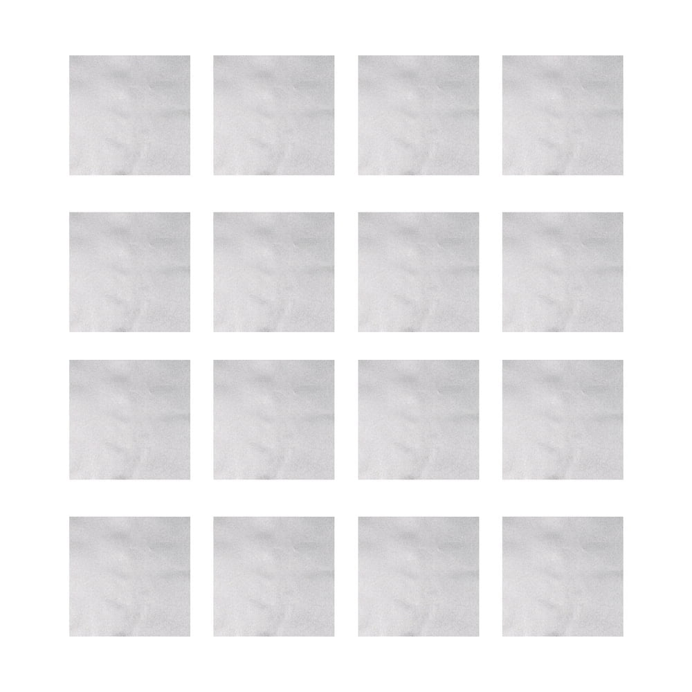 EIMELI 300pc Plaid Aluminum Foil Sheets for Tea & Candy (Silver)