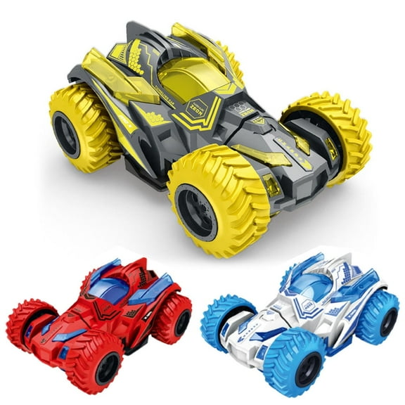 EIMELI 3Pcs Stunt Car Toy, Double Sided 360 Degree Rotating Tumbling Car, Flips Shockproof High-Speed Race Car, 4WD Off-Road Vehicle, Birthday Toy Cars Gift for Kids