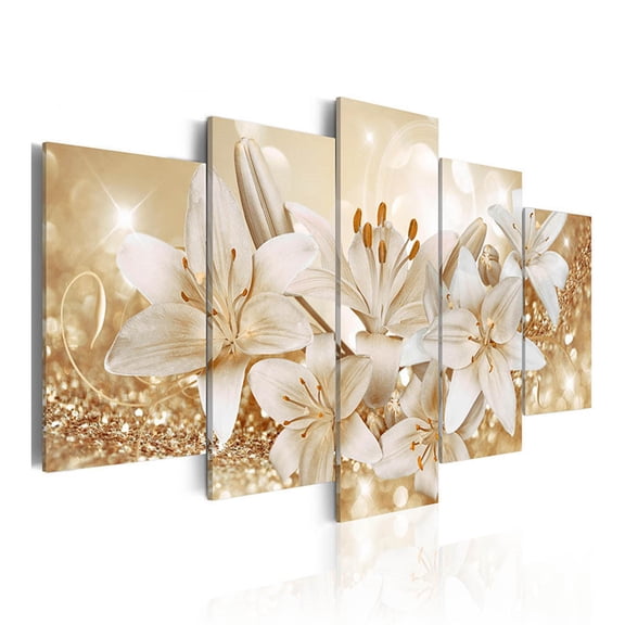 EIMELI 5 Pcs Painting Prints Wall Art 30" x 60" Concise Wall Paintings Fashion Art Without Frame Modern Flower Canvas Pictures Photo Wall Decor Home Decorative