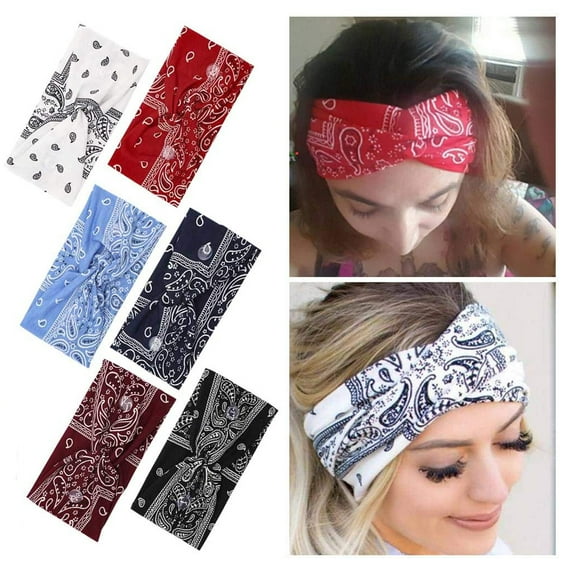 EIMELI 6 Pcs Button Headbands with Hooks for Mask Ear Saver Women Head Wrap Hair Multicolor Band for Nurse Yoga Sports Workout Halloween Festival Cosplay
