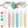 EIMELI 6PCS Bright Colored Dustless Twistable Chalk 1.0mm Tip Art Tool