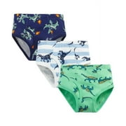 EIMELI 3 Packs Toddler Little Boys Kids Underwear Breathable Cotton Dinosaur Boxer Briefs Size 3T