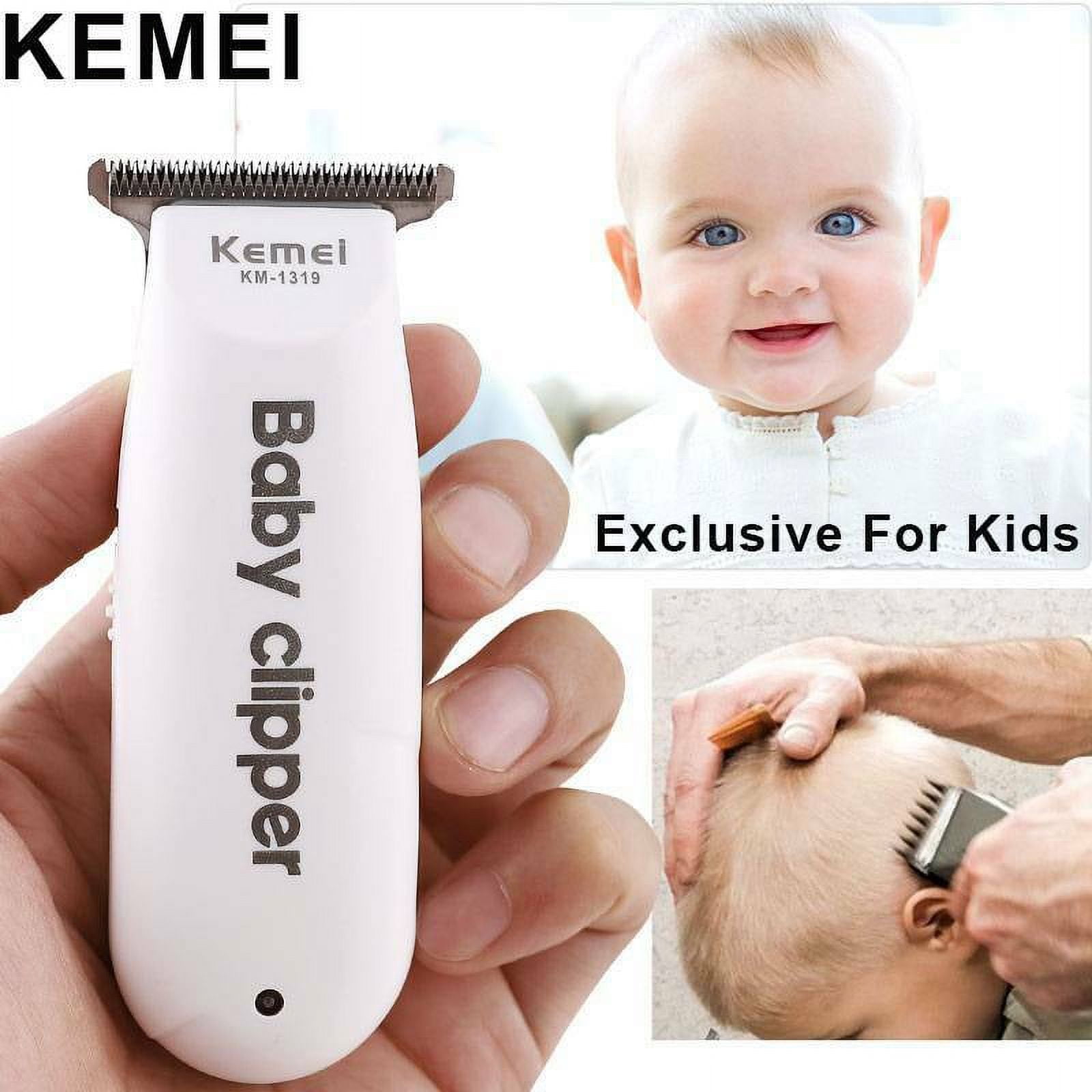 EIMELI Baby Wireless Electric Hair Clippers KM1319 Mini Portable Electric Baby Hair Trimmer USB