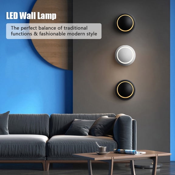 EIMELI Crescent Creative Wall Lights 360° Moon Lamp LED Energy Saving Bulb Modern Bedside Floodlight Interesting Lantern Warm Lamplight For Bedroom Living Room Coffee House