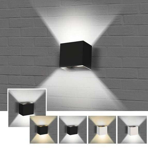 EIMELI Dimmable Wall Sconces Modern LED Wall Lamp 12W Indoor Wall Sconce Up Down Hallway Wall Mounted Light Fixtures for Bedroom Living Room,White Light