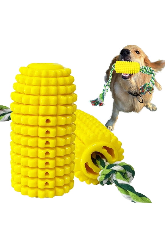 Dog Chew Toys, Puppy Toothbrush Clean Teeth Interactive Corn Toys, Dog Toys Aggressive Chewers Small Meduium Large Breed