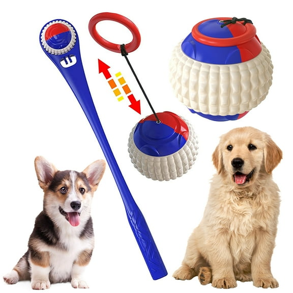 EIMELI Dog Fetch Ball - Telescopic Rope - Easily Throw The Ball 200 FT with Your Hands - Chuck Sport Training Balls Launcher Toy Pet Toys It