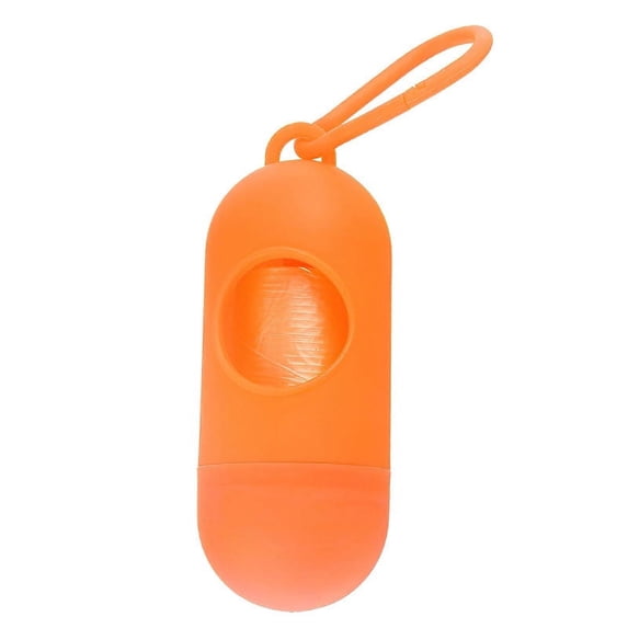 EIMELI Dog Poop Bags with Dispenser and Leash Clip, Guaranteed Leak-Proof, Extra Thick and Strong Poop Bags for Dogs, Dog Waste Bags Made with EPI Technology Orange