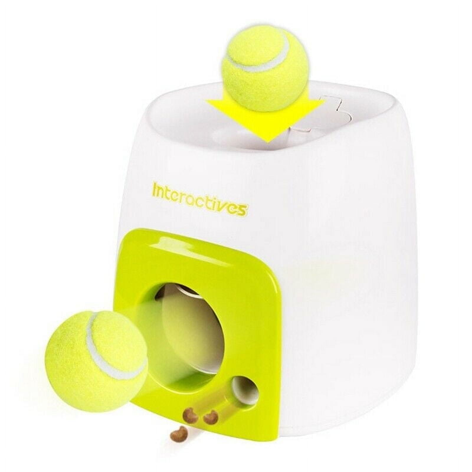 EIMELI Dog Slow Feeder Toy Tennis Ball Thrower Food Rewarded Machine Training Pet Toy