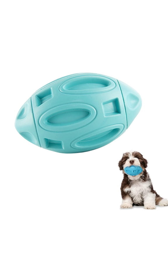 Dog Squeaky Toys for Aggressive Chewers Rubber Interactive Puppy Ball with Squeaker Almost Indestructible and Durable Pet Chew Toy for Medium and Large Breed