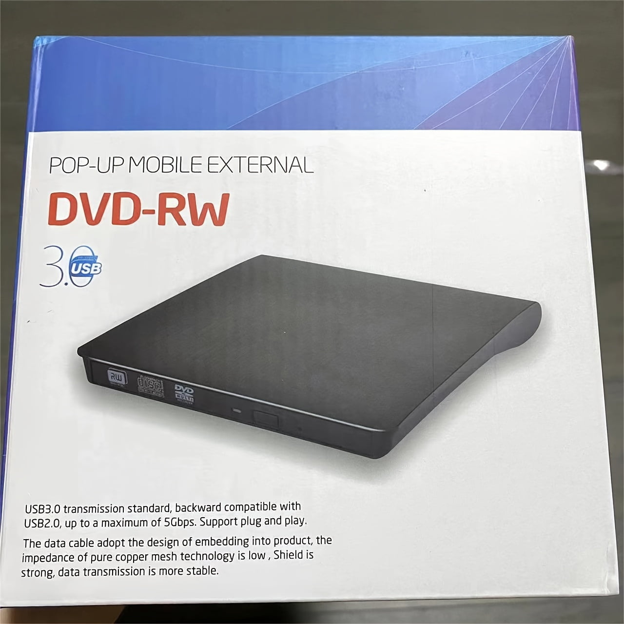 EIMELI DualInterface External DVD Drive USB 3.0 & TypeC High