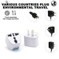 thumbnail image 1 of EIMELI EU Europe to US USA Travel Plug Adapter Power Converter AC (White), 1 of 4