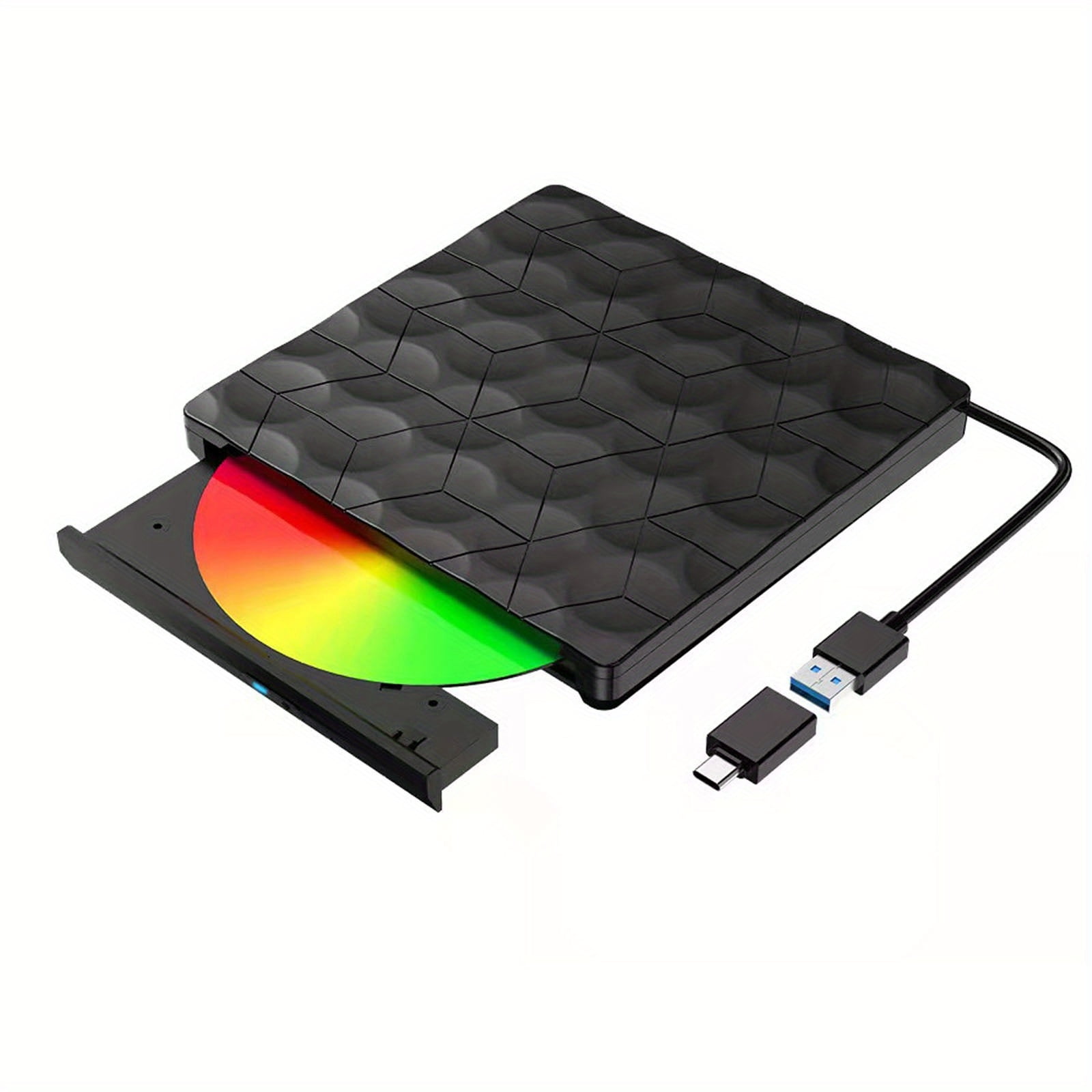 EIMELI External CD/DVD/RW Burner Optical Drive USB 3.0 and TypeC