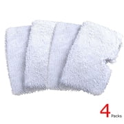 EIMELI Fushing 4Pcs Steam Mop Pads, Washable Microfiber Cleaning Steamer Replacement Pads for Shark Steam Mop S2902, S3450, S3452, S3455K, S3501, S3501SPN, S3501WM, S3550, S3601