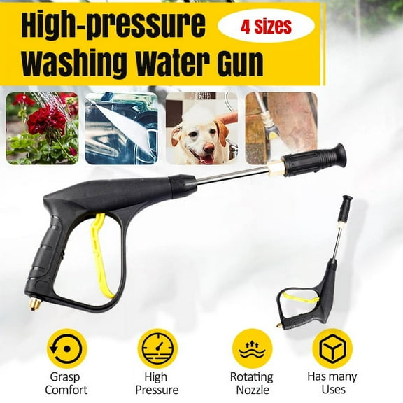 EIMELI High Pressure Water Gun, Flushing Extension Rod, High Pressure Car Wash Water Gun, Fan-shaped Water Gun, Duckbill Water Spray Gun