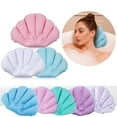 thumbnail image 1 of EIMELI Inflatable Bath Pillow Flower Shaped spa Neck Support Bath Pillow with Suction Cups for Bathtub hot tub Jacuzzi Whirlpool Home spa tub, 1 of 5