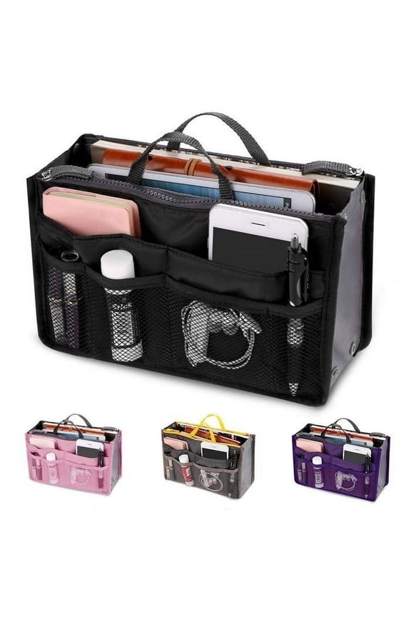Insert Organizer Handbag Purse Large liner WomenLady Makeup Organiser Bag