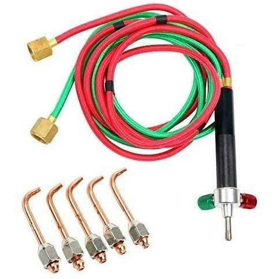 EIMELI Jewelry Repairing Torch Mini Gas Torch Micro Torch Oxygen Acetylene Welding Torch with 5 Tips (Mini Gas Torch)