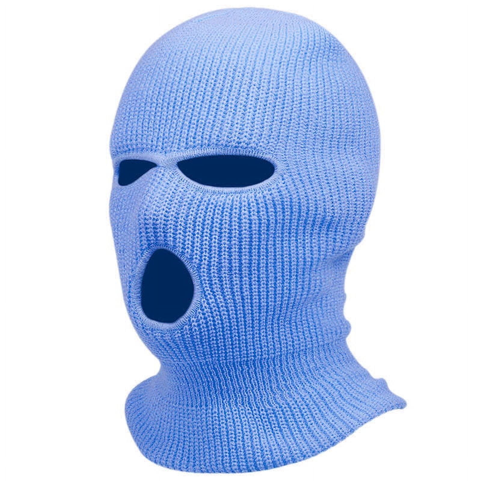 EIMELI Knit Sew Acrylic Outdoor Full Face Cover Thermal Ski Mask One ...