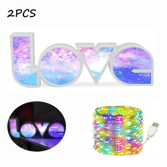 EIMELI Love Letter LED Neon Sign Wedding Party Decoration USB & Battery Powered Aesthetic Night Lights Wall Art Neon Lamps for Girls' Bedroom,Dorm,Bar,Valentine's Day, Birthday Gifts