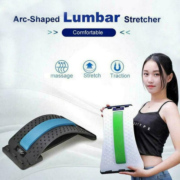 EIMELI Magic Back Stretcher Lumbar Pain&nbsp;Acupuncture Back Massager,Lumbar Posture Corrector Support Muscle Pain Relief Massage Board, White