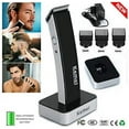 thumbnail image 1 of EIMELI Men Hair Clippers , Electric Hair Beard Trimmer with Rechargeable Base Dock,Mens Grooming Haircut Kit with 3 Blade Combs and Cleaning Brus(Black), 1 of 5