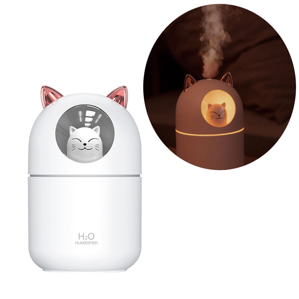 EIMELI Mini Humidifiers for Home, For Baby Ultrasonic Cold Mist Humidifiers For Small Rooms The Portable Humidification Unit Is Perfect For Office High And Low Fog,White