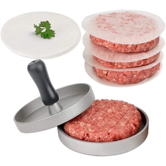 EIMELI Non-Stick Burger Press Set - Perfectly Formed Hamburger Maker Aluminum Burger Press Model Maker BBQ Grill