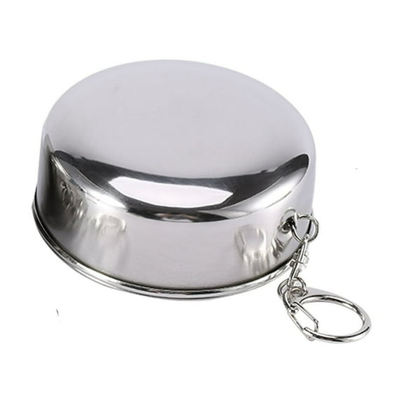 EIMELI Portable Stainless Steel Telescopic Folding Cup Premium Metal Cup Stackable Drinking Outdoor Travel Collapsible Mug Camping Hiking Bottle Folding Cup Water Containers M