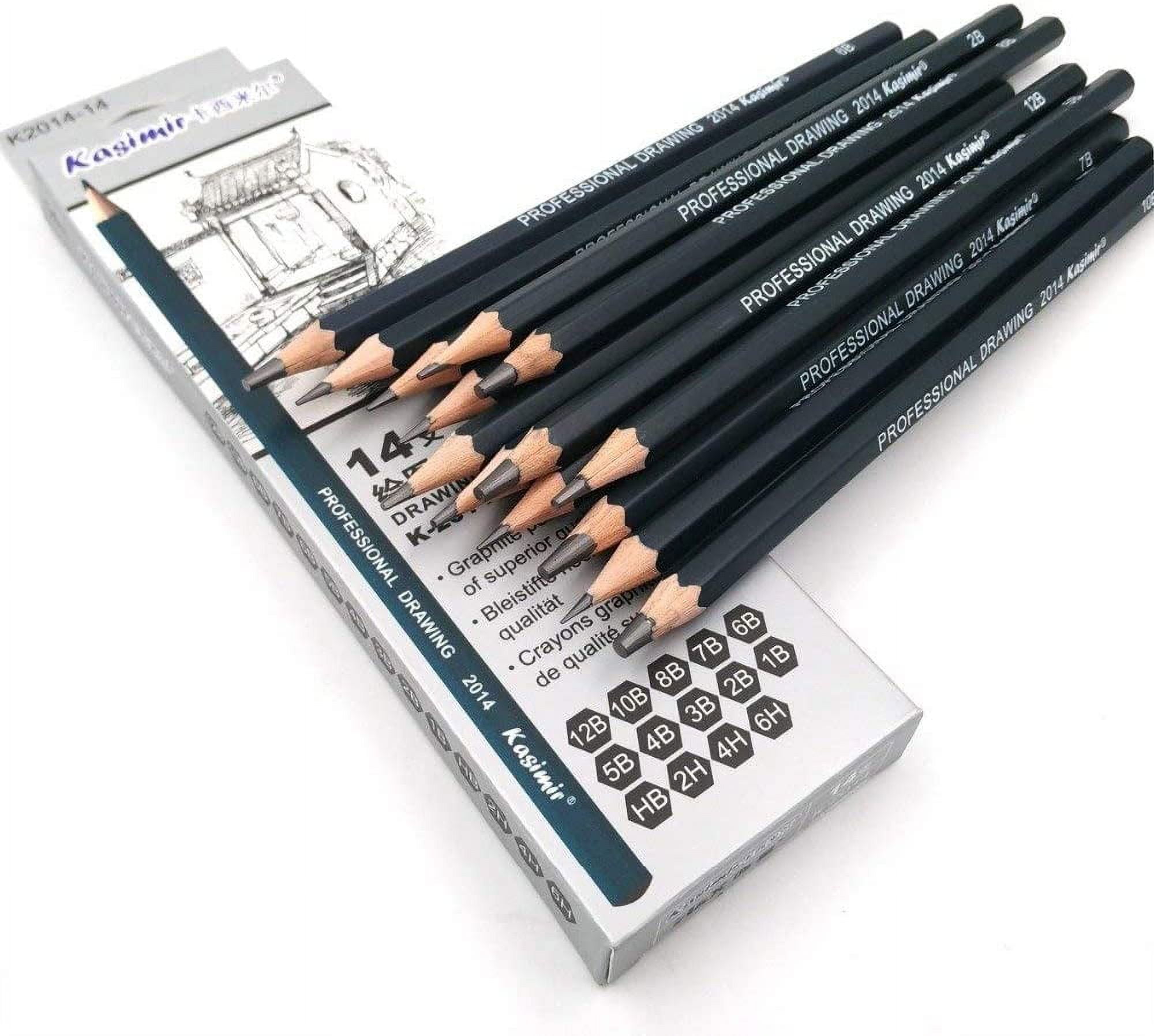 BIANYO CHARCOAL PENCIL SET : 12 PIECES FROM BLACK TO BROWN GRADIENT –  Magnifico Beaux Arts