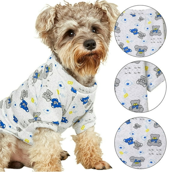 EIMELI Puppy Clothes for Dogs Boy Girl Winter Warm Cute Pet Sweaters Dog Vest Print Pet Dog Cat Clothes for Chihuahua Yorkies Male Female Dog Cat