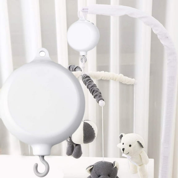 EIMELI Rotary Baby Auto Music Mobile Crib Toys Attachments (New 35 Songs Basic Version, Battery-Operated Musical Mobile Rotary Music),Newborn Hanging Melody Toys for Crib Bed Stroller Rail