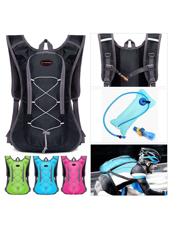 Sport Vest Hydration Backpack 2L Water Bladder Bag For Cycling Hiking Running,Black