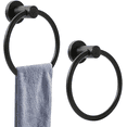 thumbnail image 1 of EIMELI Towel Ring Brushed Nickel for Bathroom, Brushed Nickel Towel Ring Brushed Nickel Hand Towel Holder Stainless Steel Towel Ring for Bathroom 2 Pack （Black）, 1 of 6