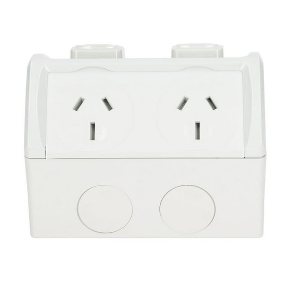 EIMELI Waterproof Socket 3 Hole Power Outlet Receptacle AU Standard 220V 15A for Outdoor