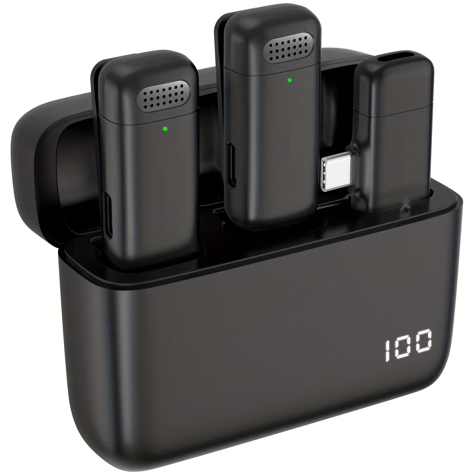 EIMELI Wireless Lavalier Microphone for iPhone iPad Android Phones