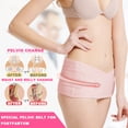 thumbnail image 1 of EIMELI Women Maternity Belly Support Belt Pregnancy Band Antepartum Abdominal Back Support 3-in-1 Postpartum Belly Wrap & Pelvis Belt/Brace/Band- Breathable Girdle-Pink-Medium Size, 1 of 6