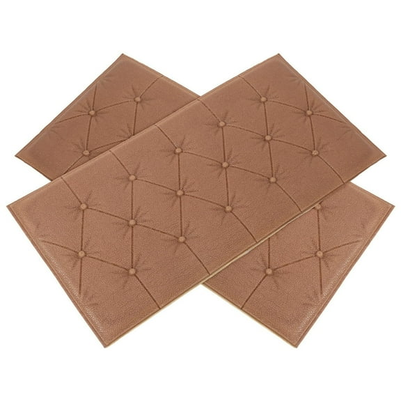EIMELI2pcs 3d Self Adhesive Foam Wall Cladded Wall Mats Decor Anti-Collision Wall Padding Soft Wallpaper Cushion For Wall Covering Kids Room Safety Bed Headboards
