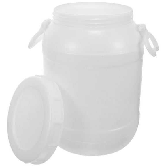 EIMELIPlastic Gallon Jug with Lid 25L Large Storage Container Empty Food Jar with Handle for Liquid Grain Dry Food