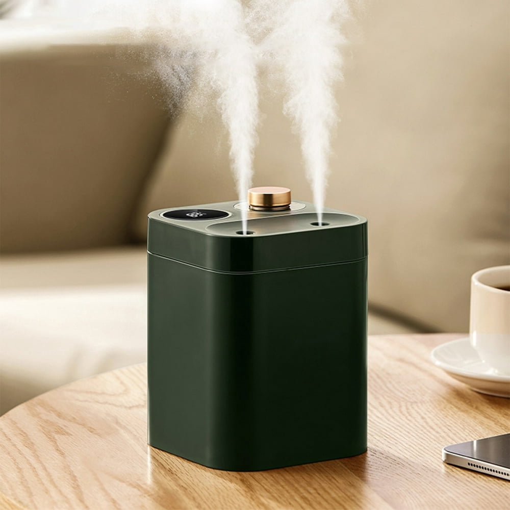 EIMELIUSB-Powered Double-Head Mist Humidifier with 1L Water Tank Quiet ...
