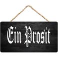 EIN Prosit (Cheers) Wooden Hanging Plaque - Home Bar German Style Decor ...