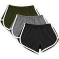 thumbnail image 1 of EINCcm 3PC Women's Summer 2024 Yoga and Running Active Short Sporty Workout Shorts Quick Dry Athletic Shorts Pants 3Packs, 1 of 1