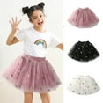 thumbnail image 1 of EINCcm Baby Skirt Baby Girl Skirt Baby Tutu Skirt Cute Party Dance Skirt Net Yarn Crimping Flowers Embroidery Tulle Skirt, for Toddler Kids Baby Girls, Black, 3 Years, 1 of 7