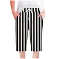 thumbnail image 1 of EINCcm Bermuda Shorts for Women Trendy Summer 2024 Beach Drawstring Knee Length Shorts Gradient Print Loose Fit Resort Wear Fashion Clothes, 1 of 5