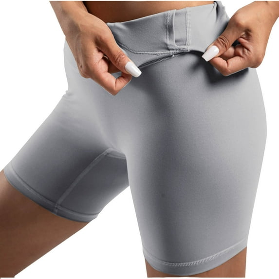 EINCcm High Waist Biker Shorts for Women with Hidden Pocket Yoga Elastic Workout Gym Bike Shorts