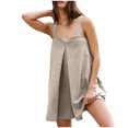 thumbnail image 1 of EINCcm Rompers for Women Dressy Short Summer 2024 Women's Jumpsuits Rompers and Overalls Square Neck Dupe Romper Dress with Pockets, 1 of 8